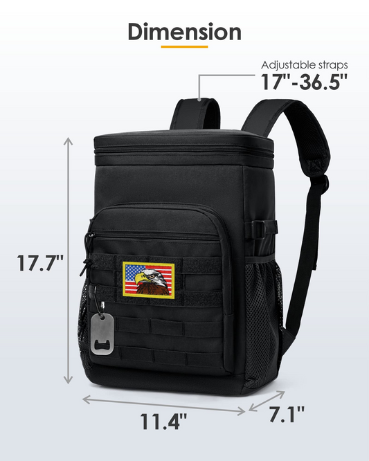 Insulated backpack cooler