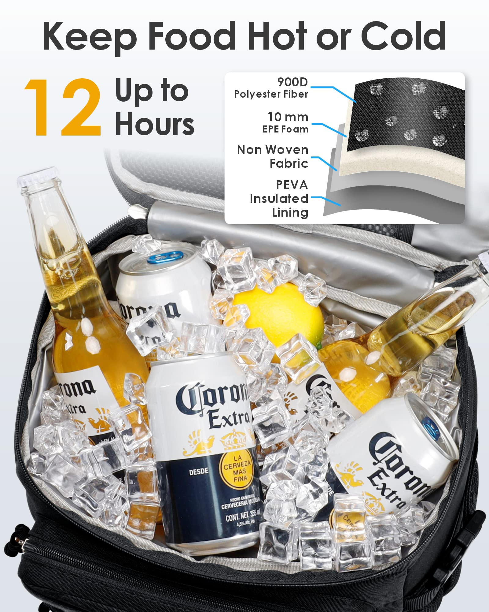 Military insulated cooler backpack